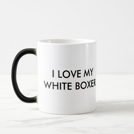 Tasse - i-Liebe mein weißer Boxer (Links)