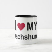Tasse - i-Liebe meine Dackel (Zentrum)