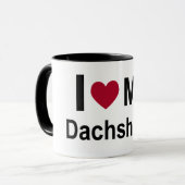 Tasse - i-Liebe meine Dackel (Vorderseite Links)