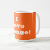 Tasse I Liebe Orange (VorderseiteRechts)