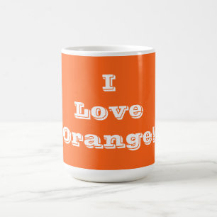 Tasse I Liebe Orange