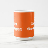 Tasse I Liebe Orange (Mittel)