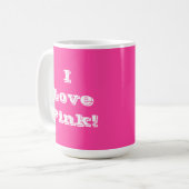 Tasse I Liebe Rosa (Vorderseite Links)