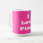 Tasse I Liebe Rosa (Vorderseite Links)