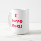 Tasse I Liebe Rot (Vorderseite Links)