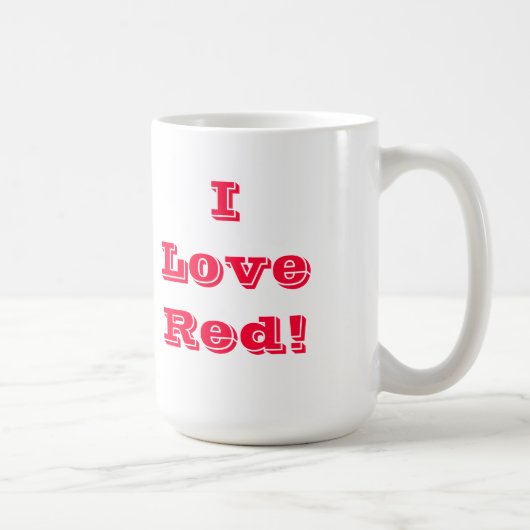 Tasse I Liebe Rot (Rechts)