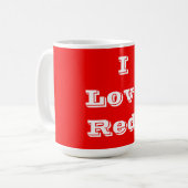 Tasse I Liebe Rot (Vorderseite Links)