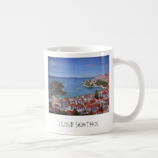 Tasse "I LIEBE SKIATHOS" (Rechts)