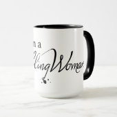 Tasse "Ich bin eine heikle Frau" (VorderseiteRechts)