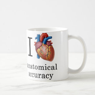 Tasse "Ich Herz anatomische Genauigkeit"