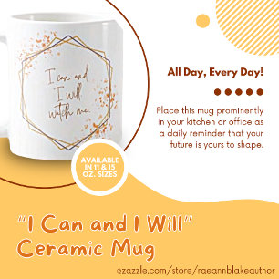 Tasse "Ich kann und will" in Gold und Rosa