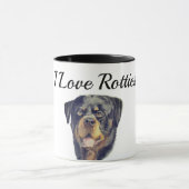 Tasse Ich liebe Rotties Design von (Zentrum)