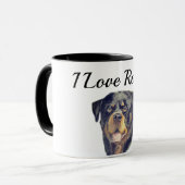 Tasse Ich liebe Rotties Design von (Vorderseite Links)