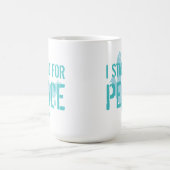 Tasse "Ich stehe für Frieden" (Mittel)