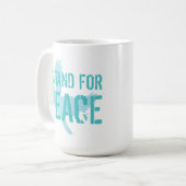 Tasse "Ich stehe für Frieden" (Vorderseite Links)