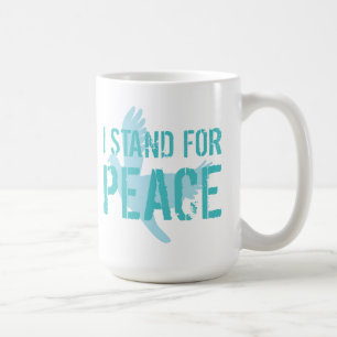 Tasse "Ich stehe für Frieden"