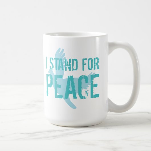 Tasse "Ich stehe für Frieden" (Rechts)