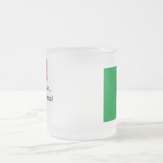 Tasse: Ich trinke Prosecco Mattglastasse (Mittel)