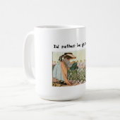 Tasse 'Ich würde lieber gärtnern' (Vorderseite Links)