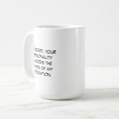 Tasse Ihrer Persönlichkeit (Vorderseite Links)