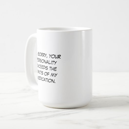 Tasse Ihrer Persönlichkeit (Vorderseite Links)