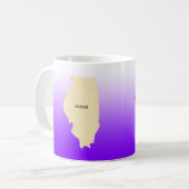 Tasse - Illinois Staat Tasse mit Stadt (Vorderseite Links)