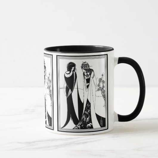Tasse: Illustration von Aubrey Beardsley Tasse (Rechts)