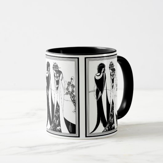 Tasse: Illustration von Aubrey Beardsley Tasse (VorderseiteRechts)
