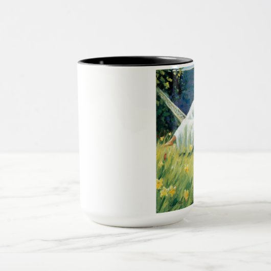 Tasse "im Garten" durch Künstler Paul Milner (Zentrum)