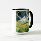 Tasse "im Garten" durch Künstler Paul Milner (VorderseiteRechts)