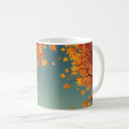 Tasse im Herbst (VorderseiteRechts)