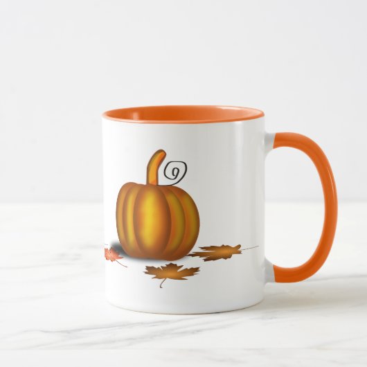 Tasse im Herbst mit Pumpkin (Rechts)