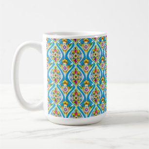 Tasse im Jugendstil Blumenmuster