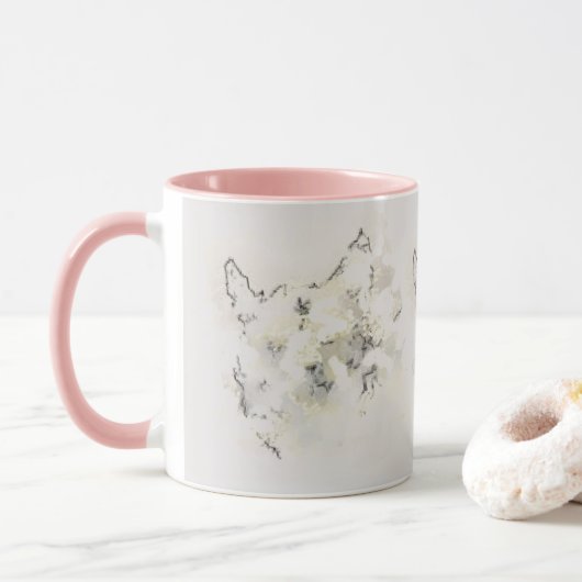 Tasse : Im Nebel verloren (Mit Donut)