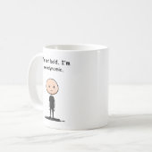Tasse - Im Nicht-Bald bin ich aerodynamisch (Vorderseite Links)