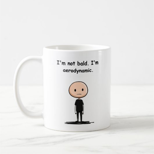 Tasse - Im Nicht-Bald bin ich aerodynamisch (Links)