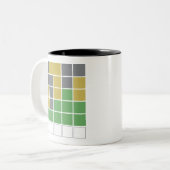 Tasse im Raster von Word-Puzzles (Vorderseite Links)