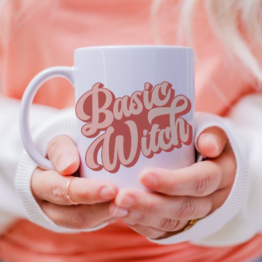Tasse im Retro-Basic-Hexenstil