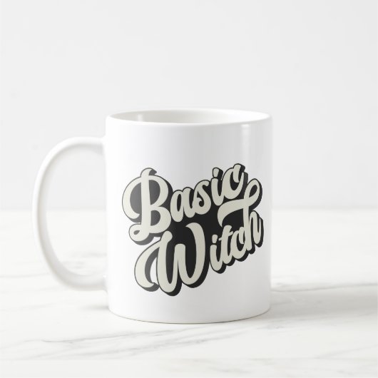 Tasse im Retro-Basic-Hexenstil (Links)