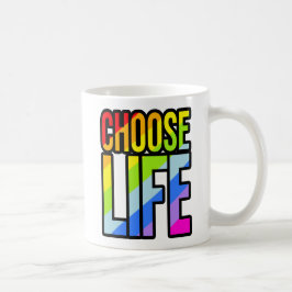 Tasse im Retro-Stil der 80er Jahre