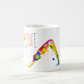 Tasse im Yoga-Aquarell-Design (Mittel)