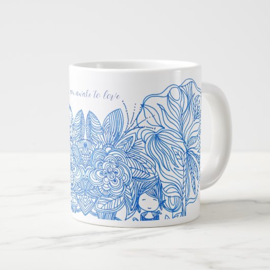 Tasse in Blau (Vorderseite Rechts)