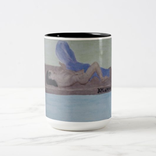 Tasse in Holzmalerei (Mittel)