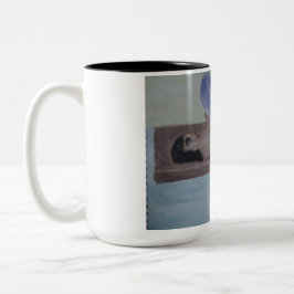 Tasse in Holzmalerei