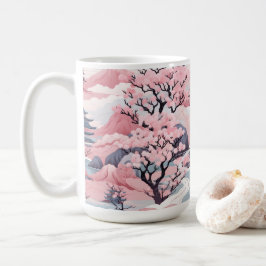 Tasse in rosa und grau