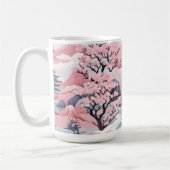 Tasse in rosa und grau (Links)