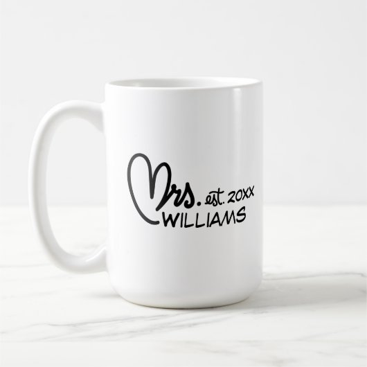 Tasse in Schwarz und Weiß (Links)