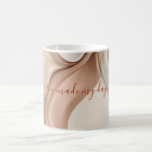 Tasse in stilvoller abstrakter Grafik (Mittel)