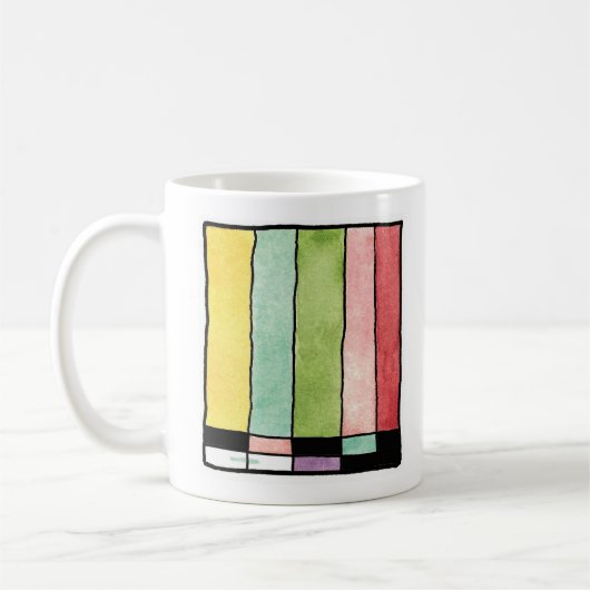 Tasse in technischen Schwierigkeiten (Links)