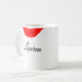 Tasse-Individuelle Name/Lippen Kaffeetasse (Vorderseite Links)